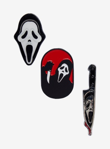 Scream Ghost Face Enamel Pin Set