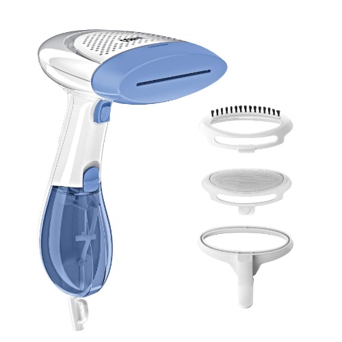 Conair Steamer for Clothes, Turbo ExtremeSteam Handheld Fabric Steamer, White/Blue