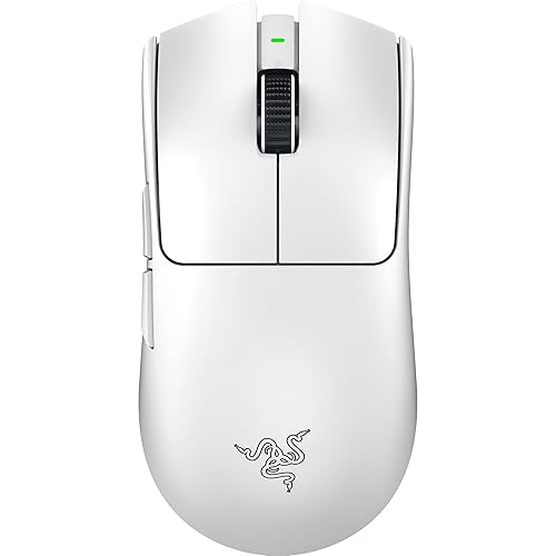 Razer Viper V3 Pro Wireless Gaming Mouse: 55g Lightweight - 8K Polling - 35,000 DPI Optical Sensor with Advanced Features - Gen-3 Optical Switches - 8 Programmable Controls - USB C Charging - White - White