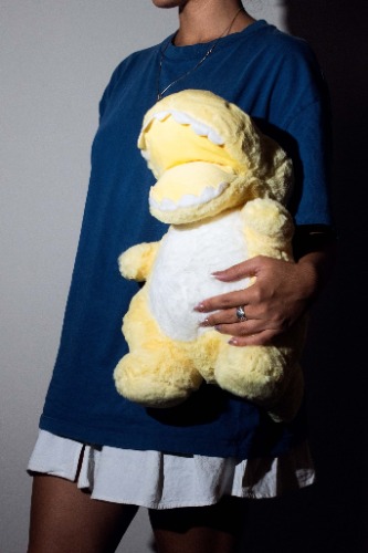 Rexy - Adorable and cuddly dino plush - Yellow / 25cm