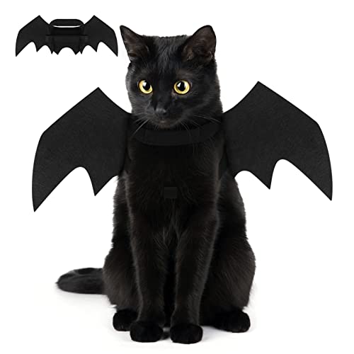 Crewell Halloween Costume halloween gatto per Animale Cane Gatto,ali pipistrello Costume da pipistrello,cosplay gatto