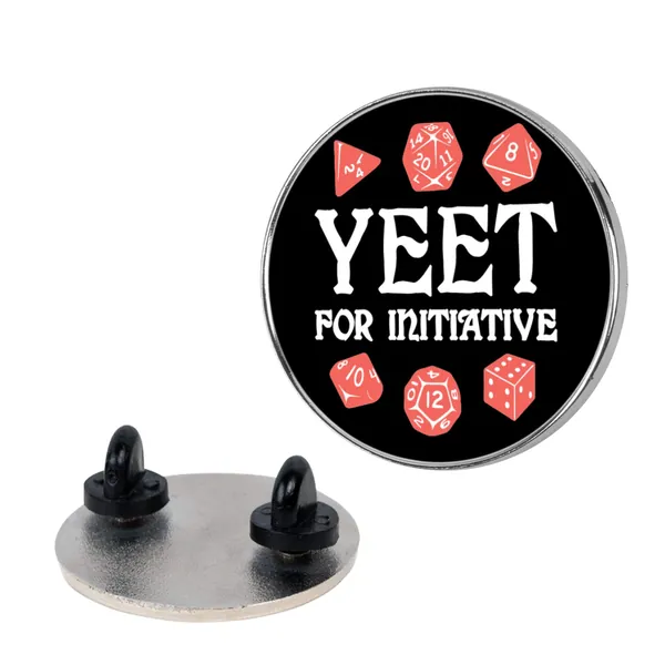 LookHUMAN Yeet For Initiative 1.5 Inch Round Enamel Pin