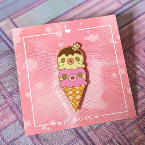 Marina & Zucker Ice Cream Enamel Pin