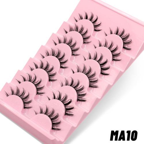 7 Pairs False Eyelashes - Natural Fluffy & Soft, Various Styles - 7Pairs-MA10