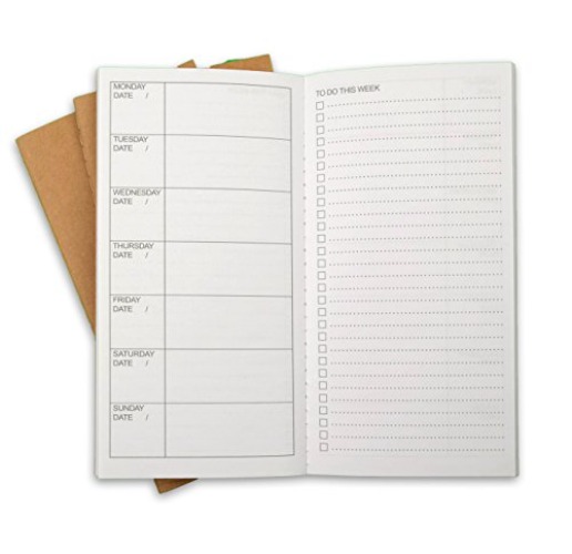 RICCO BELLO Weekly To Do Undated Calendar 