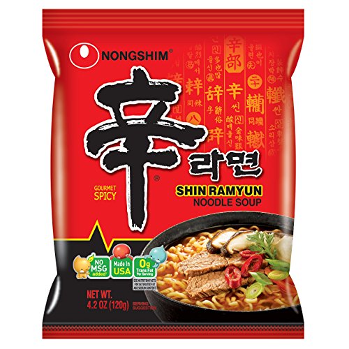 Nongshim Korean Famous Ramen Variety Selection (농심 라면) (Shin Ramen, 4 Pack)