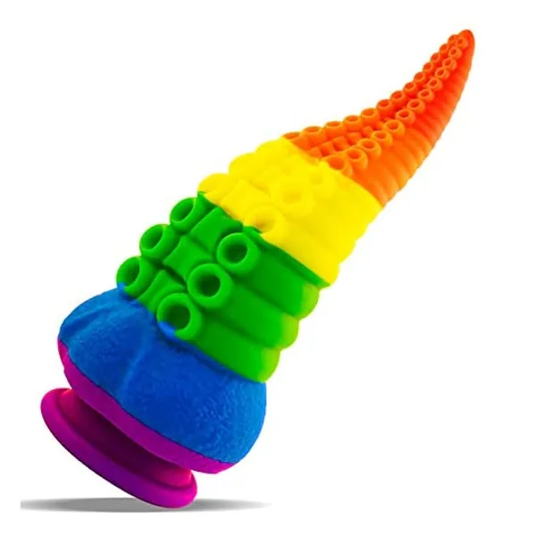
                            Colorful Tentacle Dildo Octopus Huge Anal Plug Premium Liquid Silicone, Leyuto Monster Dildo Adult Sex Toy With Dong-Strong Suction Cup for Vaginal G-Spot & Anal Play
                        