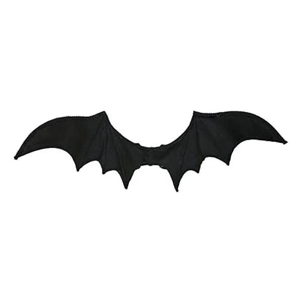 
                            Jacobson Hat Company Halloween Costume Accessory Bat Wings with Elastic Straps,Black,One Size
                        