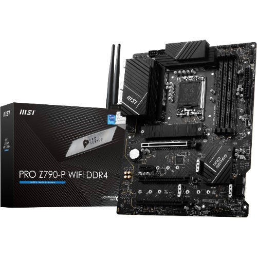 PRO Z790-P WIFI - Supports 12th and 13th Gen Intel Processors - 55A DrMOS, DDR4 Memory Boost 5333+MHz/OC, PCIe 5.0 & 4.0 x16, 4xM.2 Gen4, Wi-F. i 6E, 2.5G LAN / PRO Z790-P WIFI $437.48