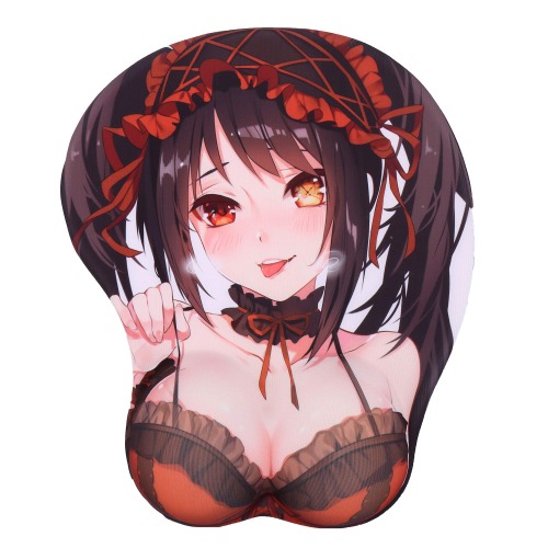 BOO ACE Date A Live Tokisaki Kurumi Anime Mouse Pads with Wrist Rest Gaming 3D Mousepads 2Way Skin (Kurumi 2)