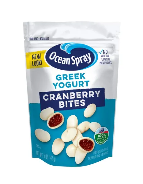 Ocean Spray Craisins Dried Cranberries, Greek Yogurt Covered Bites, 5 Ounce - 