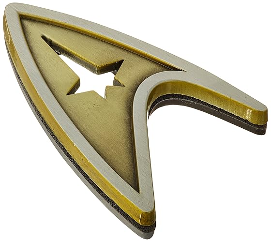 Star Trek Beyond Replica 1/1 Magnetic Starfleet Command Division Badge Quantum Mechanix Replicas