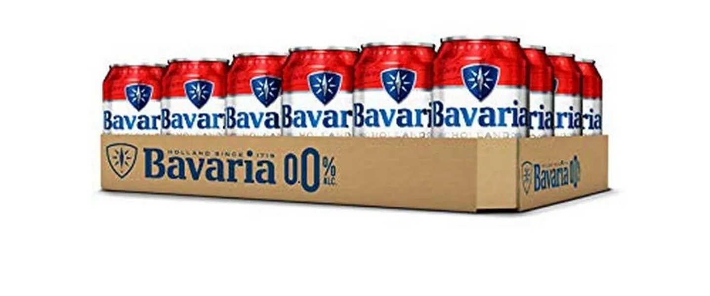 Bavaria 0.0 Percent Original Alcohol Free Beer 24 x 330 ml Cans