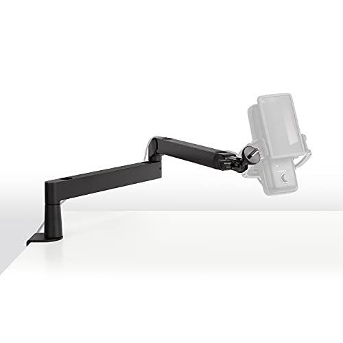 Elgato Wave Mic Arm LP - Premium Low Profile Microphone with Cable Management Channels, Desk Clamp, Versatile Mounting and Fully Adjustable, perfect for Podcast, Streaming, Gaming, Home Office - Low Profile - Black