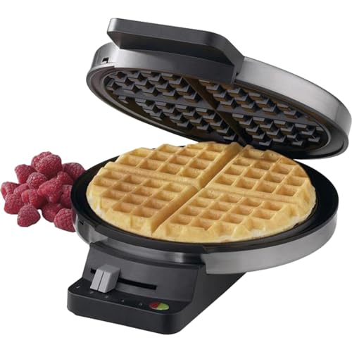 Cuisinart WMR-CAP2 Round Classic Waffle Maker, Brushed Stainless,Silver - Maker