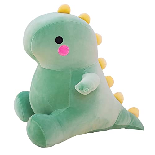 DUANMUL Cute Dinosaur Plush Toys, Fat Dinosaur Stuffed Animals Toys Dolls, Dinosaur Plush Toy Soft Stuffed Animal Dino Plushies Doll Cute Birthday Gifts for Kids Girls Boys (Green,19in) - Green - 19in