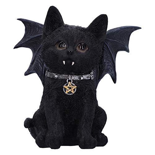 Nemesis Now Vampuss Black Bat Cat Figurine, Polyresin, 16cm