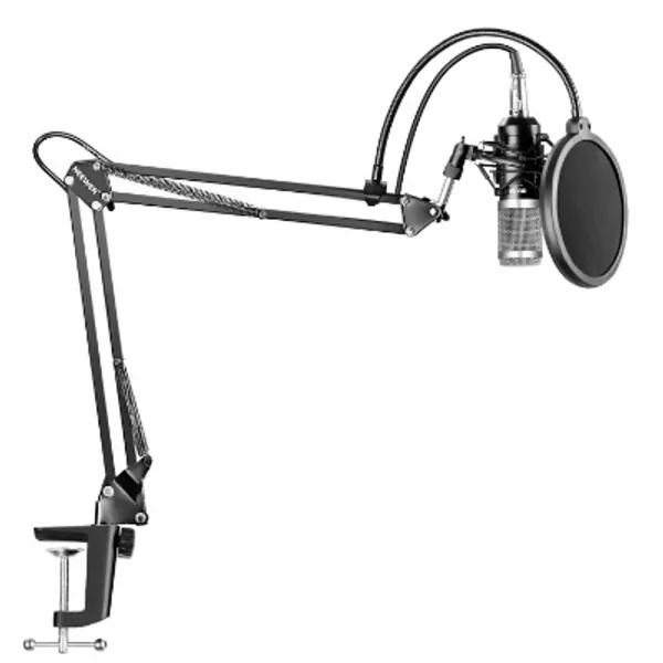Neewer NW-800 Professional Studio Broadcasting Recording Condensator Microfoon  N- 35 Verstelbare Opnamemicrofoon Suspension Scissor Arm Stand with Shock Mount 