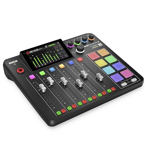 RØDE RØDECaster Pro II Solution de production tout-en-un pour le podcasting, le streaming, la production musicale et la création de contenu - RØDECaster Pro II - Noir