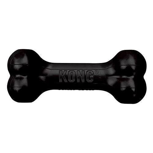 KONG - Extreme Goodie Bone - KONG's Most Durable Natural Rubber Dog Bone for Power Chewers - Black - For Large Dogs - Large