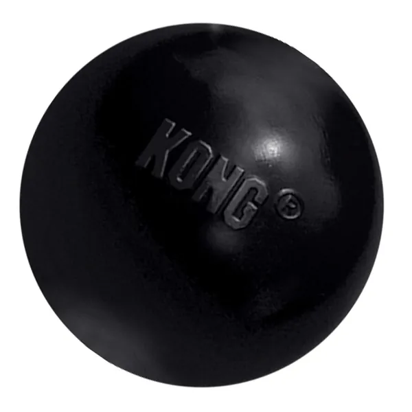 KONG - Extreme Ball - Durable Rubber Dog Toy for Power Chewers, Black - Medium/Large