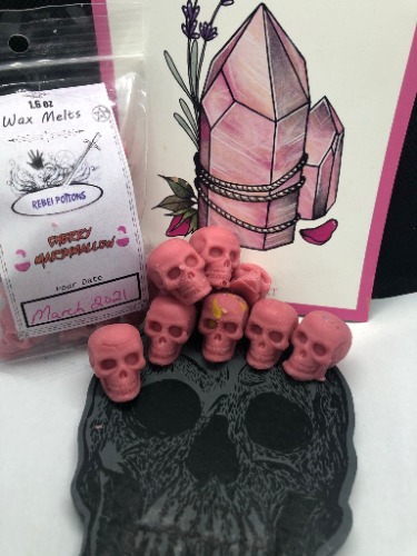 Cherry Marshmallow mini skull wax melts - 12 Skull Pack