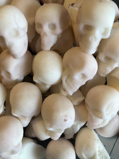 Palo Santo mini skull wax melts witch pagan wicca tart - 12 Skull Package