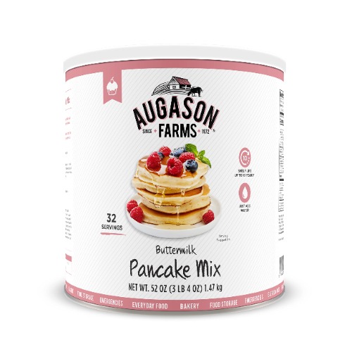 Augason Farms Buttermilk Pancake Mix 3 lbs 4 oz #10 Can - 