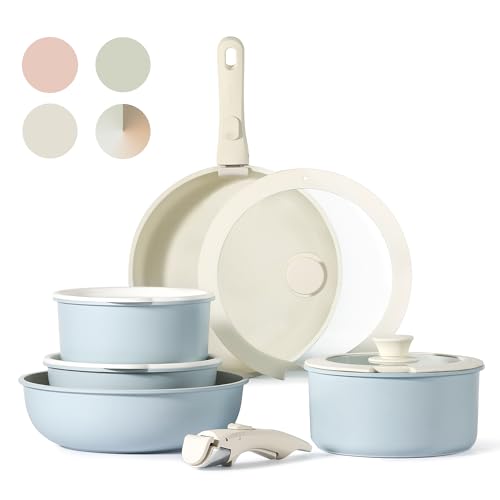 CAROTE 11pcs Pots and Pans Set