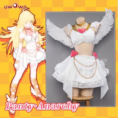 【Pre-sale】Uwowo Anime Panty & Stocking with Garterbelt Panty Angel Cosplay Costume - M