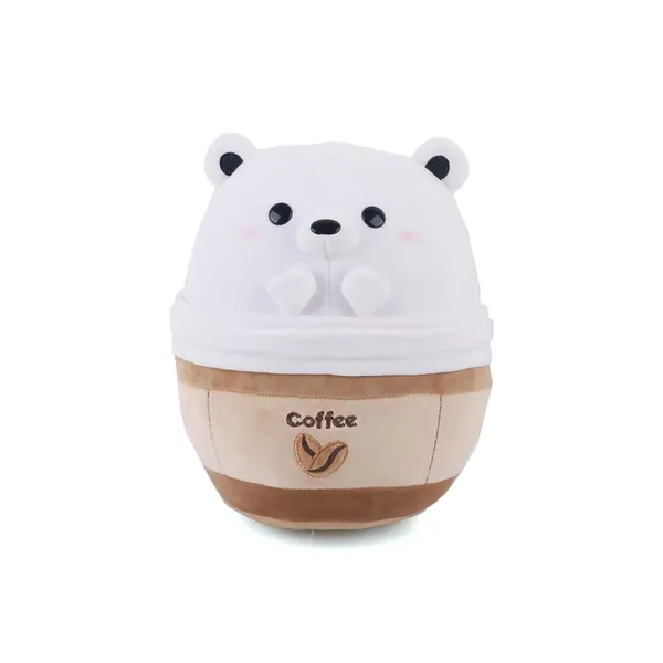 Avocatt Polar Bear Coffee Plushie - 10 Inches Stuffed Bear Ice Frappuccino Plush Stuffed Animal - Hug and Cuddle with Soft Fabric and Stuffing - Kawaii Cute Japanese Anime Style Gift - 
