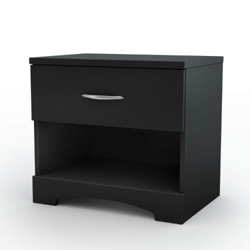 South Shore Step One Night Stand, Pure Black - Pure Black