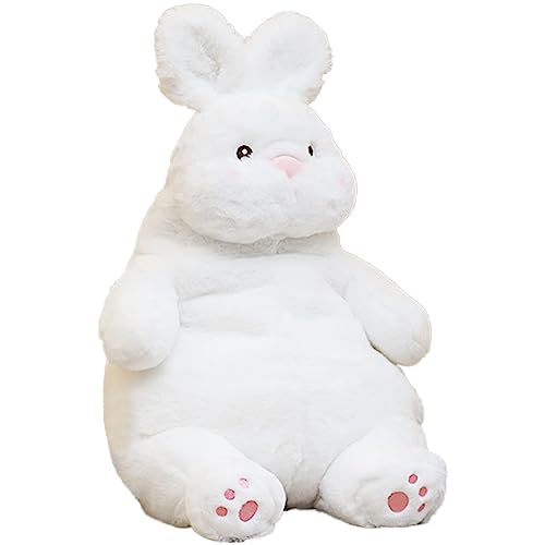 ARELUX Large Bunny Plush Stuffed Animal Hugging Pillow:Soft Giant Sleeping Body Warm Fluffy Pillow for Kids Adorable Chubby Bunny Plushie Toy Creative Gift for Girls Dormitory 20in - Bunny