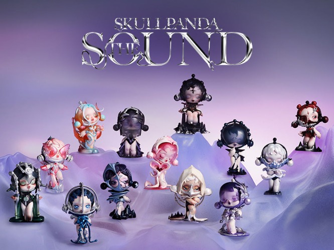 Skullpanda The Sound Series figures by POP MART - Single Blind Box