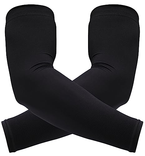 IGNITEX Gaming Arm Sleeves - Gaming Sleeve for PC Gamers - Gaming Compression Sleeves - Gaming Arm Sleeve for E-Sports - Black - 2 Pcs