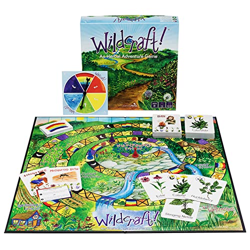 Wildcraft! An Herbal Adventure Game – Family Educational Game with 25 Herbs to Learn - Educational Games/Cooperative Board Games with 3 Printable Learning Tools Including Plant Guide and Coloring Book