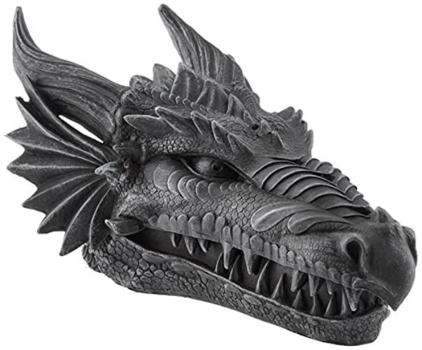 Design Toscano Stryker the Smoking Dragon Sculptural Incense Box