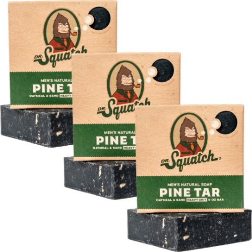 Dr. Squatch Pine Tar Soap Bars - Pack of 3