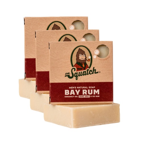 Dr. Squatch Bay Rum Soap - Pack Of 3