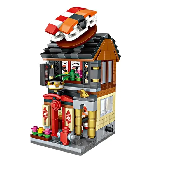 LOZ Bauklötzchen-Set zum Bauen und Spielen. Sushi-Restaurant