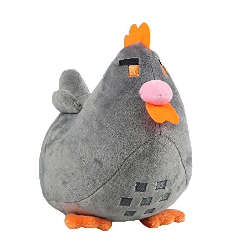 Stardew Valley Plush, Chicken Plush Pillow, 8 Inches Hen Doll Plush Doll, Easter Day Stuffed Animal Toy Cute Animal Xmas Birthday Gift, Grey - Grey