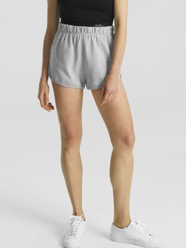 Double Waistband Mini Shorts - Heather grey / XS
