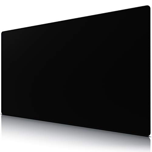 TITANWOLF - 1500 x 800 mm XXXL Tappetino per mouse oversize – Copritavolo di grandi dimensioni – Enorme da tavolo e scrivania - lavabile - OFFERTA LANCIO – Nero - XXL Total Black