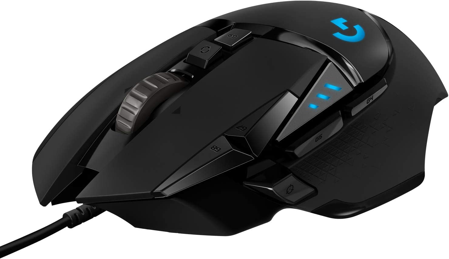 Logitech G502 HERO High Performance Wired Gaming Mouse, HERO 25K Sensor, 25,600 DPI, RGB, Adjustable Weights, 11 Programmable Buttons, On-Board Memory, PC / Mac - Black Mouse