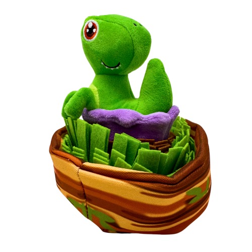 Dino and Snuffle Nest Plush Dog Toy