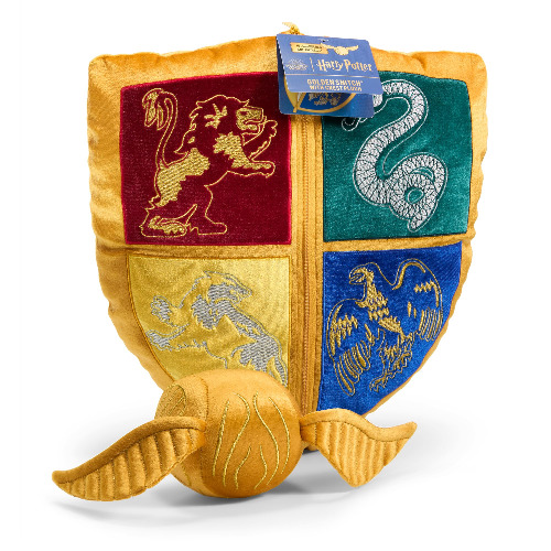 The Noble Collection Golden Snitch plysch med kudde