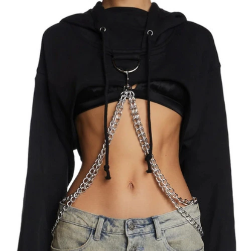Chained N' Dangerous Hoodie | BLACK / Medium
