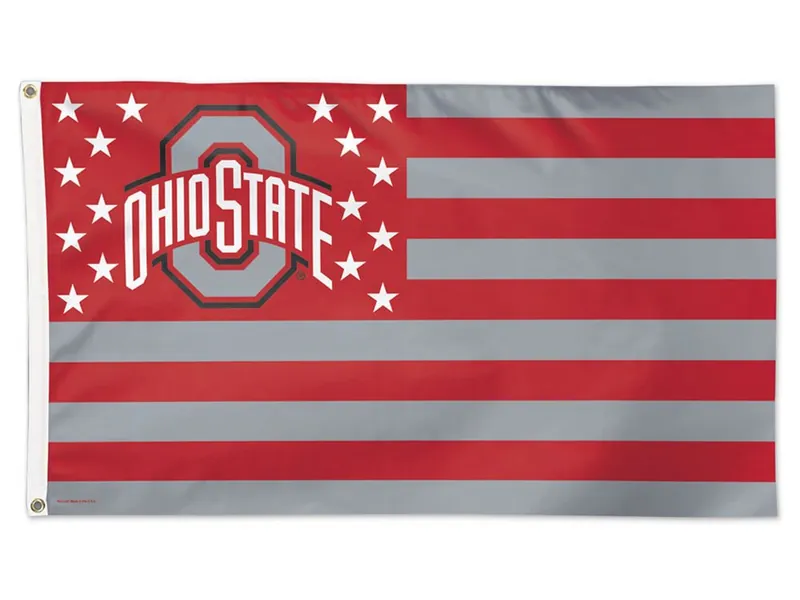 NCAA Ohio State University 13107115 Deluxe Flag, 3' x 5'