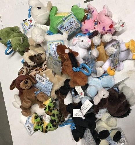 Webkinz Kinz-Klip 10-Plush Random Toy Lot With Online Codes To Love Forever