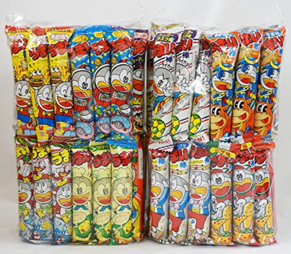 Assorted Japanese Junk Food Snack "Umaibo" 100 pcs - Assorted - 100 Count (Pack of 1)